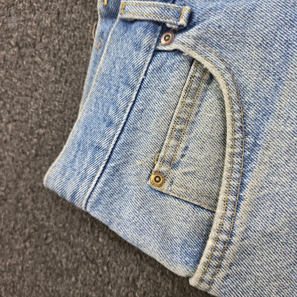 Lee Denim Shorts Mens 42 Blue Vintage Made in USA Jorts Light Wash Cotton 90s